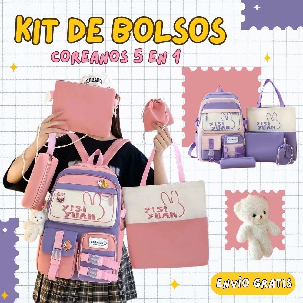 Kit de Bolsos Coreanos Kawaii