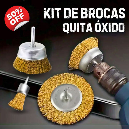 Kit De Brocas Quita Oxido x 3